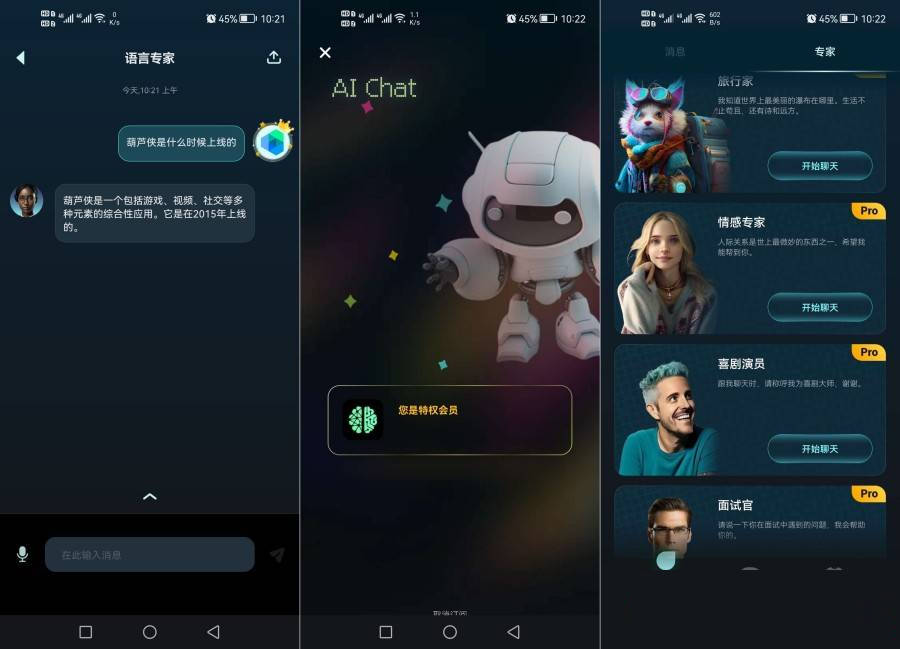 AI Chat v3.0.5.6 智能对话机器人，去广告解锁高级版