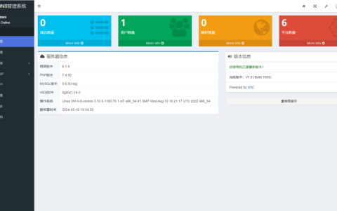 2024最新彩虹聚合DNS管理系统源码v1.3