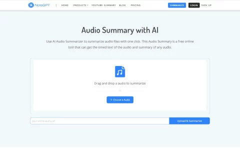 NoteGPT：AI音视频提取文本和总结工具