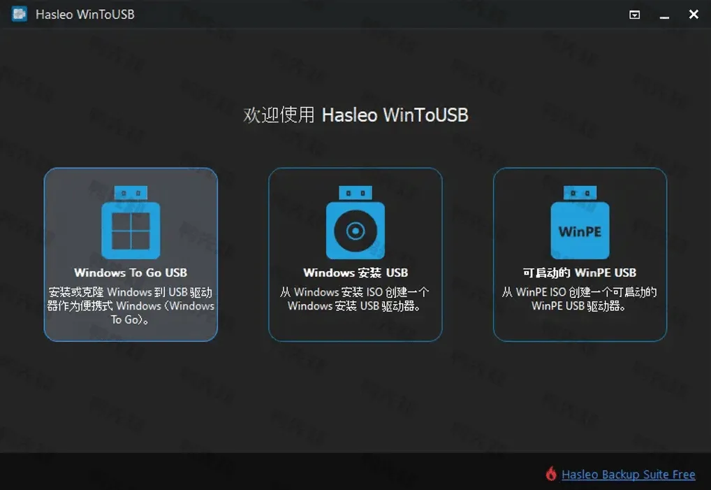 Hasleo WinToUSB 9.8.0 U盘安装系统工具，破解版